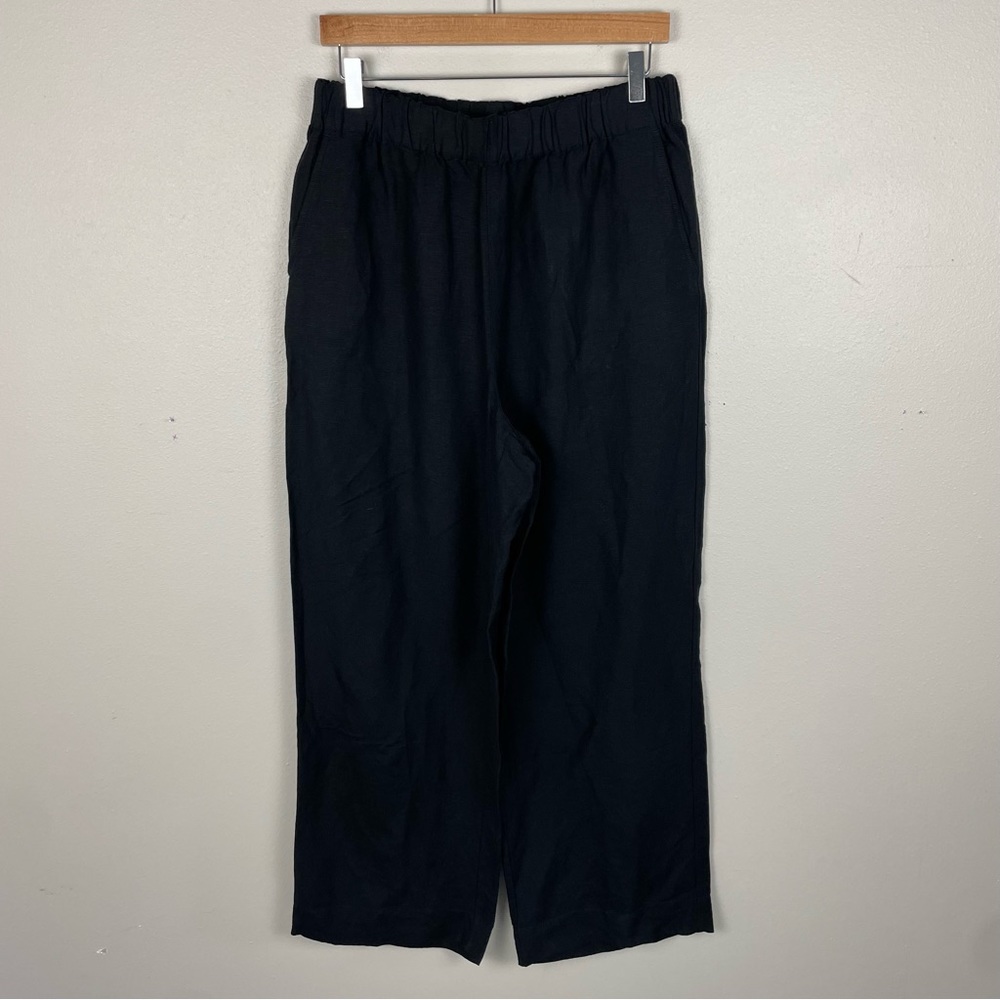 Madewell Huston Black Pull On Pants Size M Medium Lightweight Elastic Waist